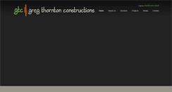 Desktop Screenshot of gregthorntonconstructions.com